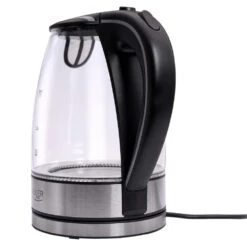 Adler AD 1225 Wasserkocher 1,7 L Glas Edelstahl / Schwarz / Transparent -Haushaltsgeräte Geschäft adler ad 1225 wasserkocher 17 l glas edelstahl schwarz transparent3