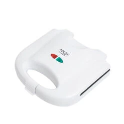 Adler AD 301 Sandwichmaker Weiß 750 Watt Mit Backampel