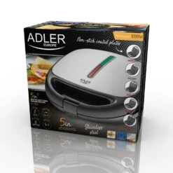 Adler AD 3040 Sandwichmaker 5in1 Kontaktgrill Waffeleisen Nuss-Maker -Haushaltsgeräte Geschäft adler ad 3040 sandwichmaker 5in1 kontaktgrill waffeleisen nuss maker9