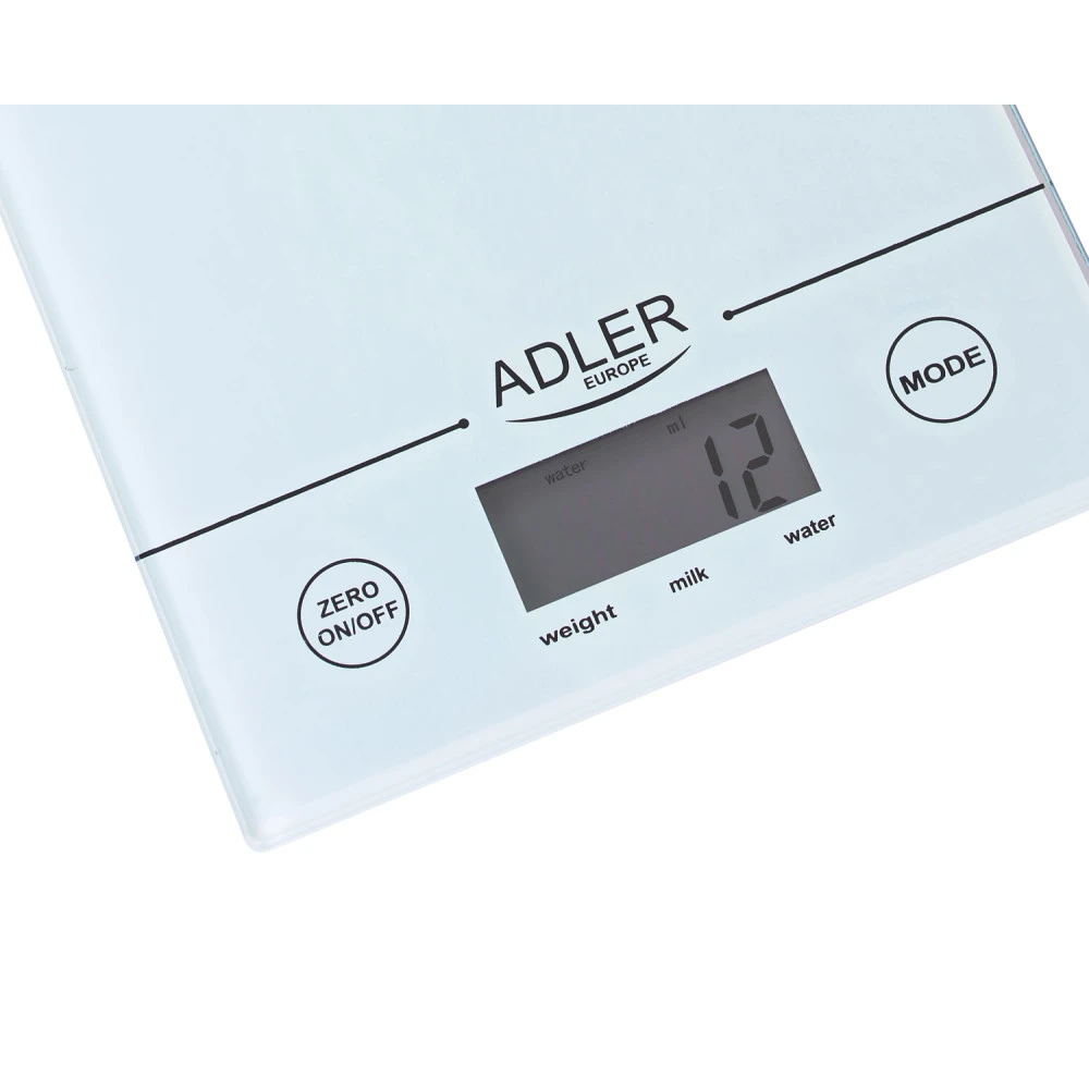 Adler AD 3138 W Küchenwaage Bis 5kg LCD Display Weiß 5 Adler AD 3138 W Küchenwaage Bis 5kg LCD Display Weiß – Bild 3