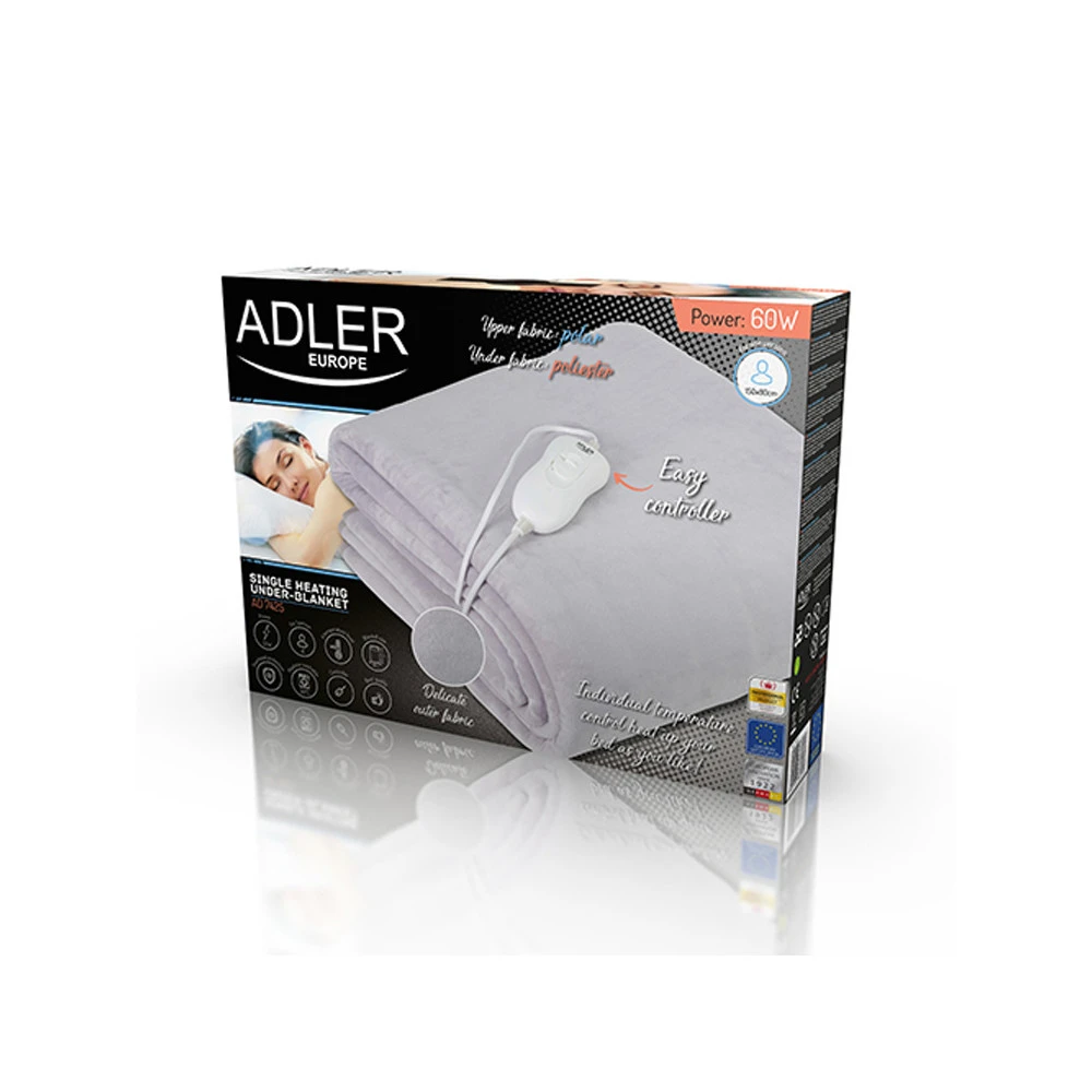 Adler AD 7425 Elektrische Unterlegdecke, Heizdecke 150x80 Cm 7 Adler AD 7425 Elektrische Unterlegdecke, Heizdecke 150x80 Cm – Bild 5