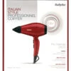 BaByliss 6615E Profi Haartrockner Mit Zentrierdüse 2400W Rot, MADE IN ITALY