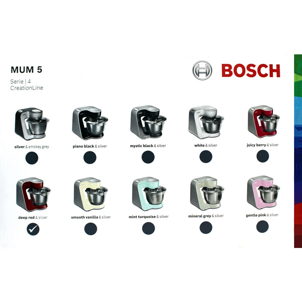 Bosch MUM58720 CreationLine Küchenmaschine Rot 4 Bosch MUM58720 CreationLine Küchenmaschine Rot – Bild 2
