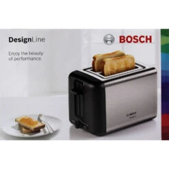 Haushaltsgeräte Geschäft 27 Bosch TAT3P420 DesignLine Toaster Edelstahl