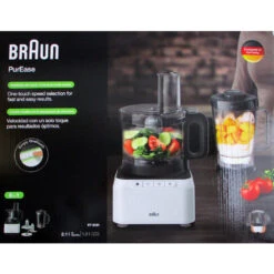 Braun FP3131 WH PurEase Küchenmaschine Weiß