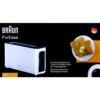 Braun HT 3100WH PurEase Toaster Weiß/schwarz -Haushaltsgeräte Geschäft braun ht 3100wh purease toaster weiss schwarz