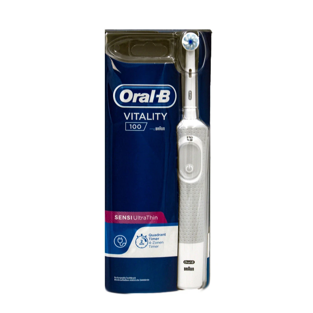 Braun Oral-B Vitality 100 SENSI UltraThin Elektr. Zahnbürste Weiß 4 Braun Oral-B Vitality 100 SENSI UltraThin Elektr. Zahnbürste Weiß – Bild 2