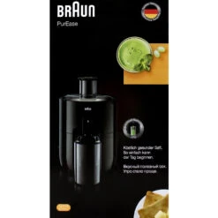 Braun SJ3100 BK PurEase Entsafter Schwarz -Haushaltsgeräte Geschäft braun sj3100 bk purease entsafter schwarz4