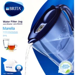 Brita Marella Cool Wasserfilter 2,4 L Blau Inkl. Maxtra PLUS Filterkartusche