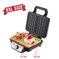 Camry CR 3046 XXL Waffeleisen Waffelautomat Für 2 Waffeln 1600 Watt -Haushaltsgeräte Geschäft camry cr 3046 xxl waffeleisen waffelautomat fuer 2 waffeln 1600 watt3