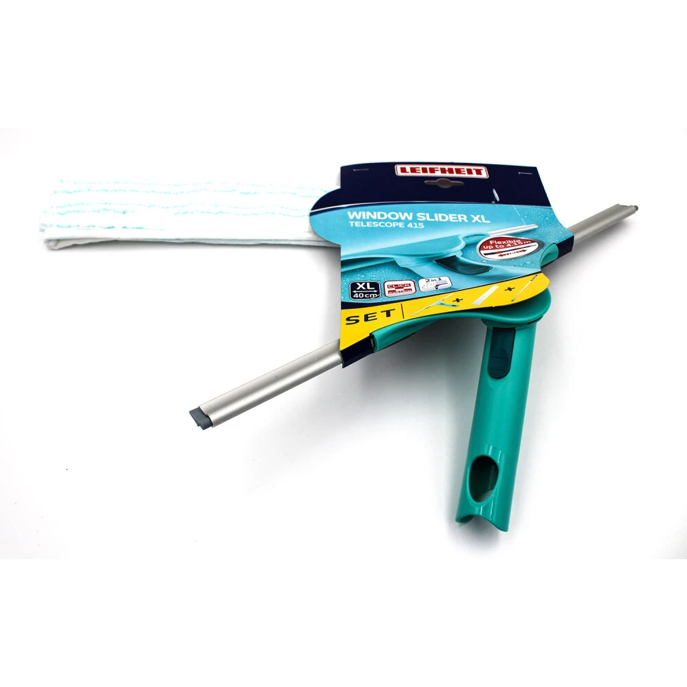 Leifheit 51426 Set Fensterabzieher Window Slider XL Telescope 415 Cm Und Wischbezug 4 Leifheit 51426 Set Fensterabzieher Window Slider XL Telescope 415 Cm Und Wischbezug – Bild 2