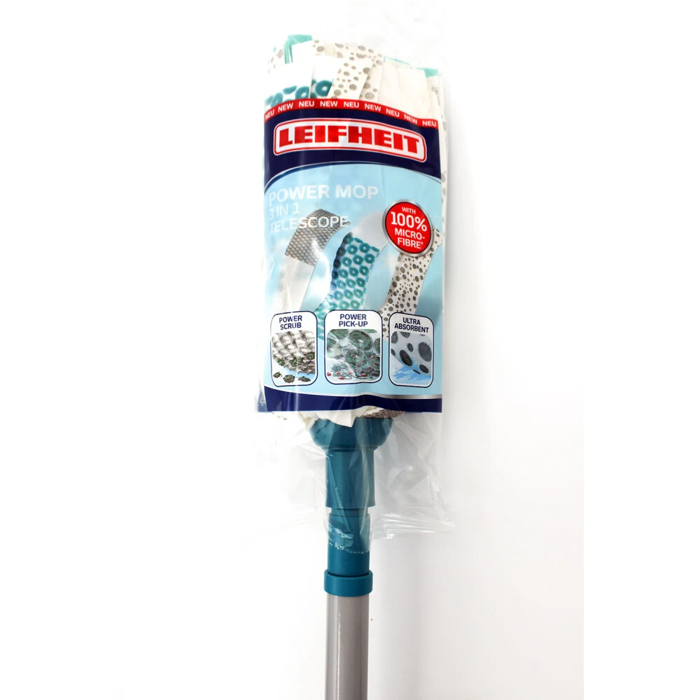 Leifheit 52105 Wischmop Power Mop 3in1 Telescope, Speziell Für Fliesen Und Steinböden 4 Leifheit 52105 Wischmop Power Mop 3in1 Telescope, Speziell Für Fliesen Und Steinböden – Bild 2